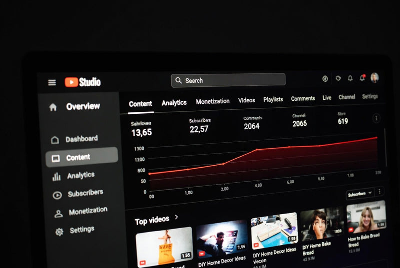 YouTube Studio publishing dashboard showing a scheduled video podcast episode with optimized title, tags, and settings.